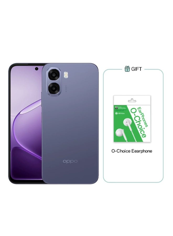 OPPO A6x Dual SIM Plum Purple 4GB RAM 128GB  5G LTE - Middle East Version With Gift O-Choice Earphones - Image 1