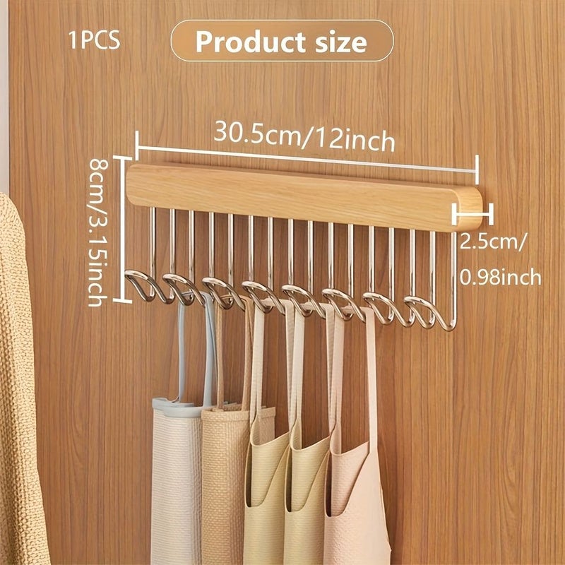 8 Button Pull Out Sliding Hanger For Closet Belts Ties Scarves Jewelry - Image 3