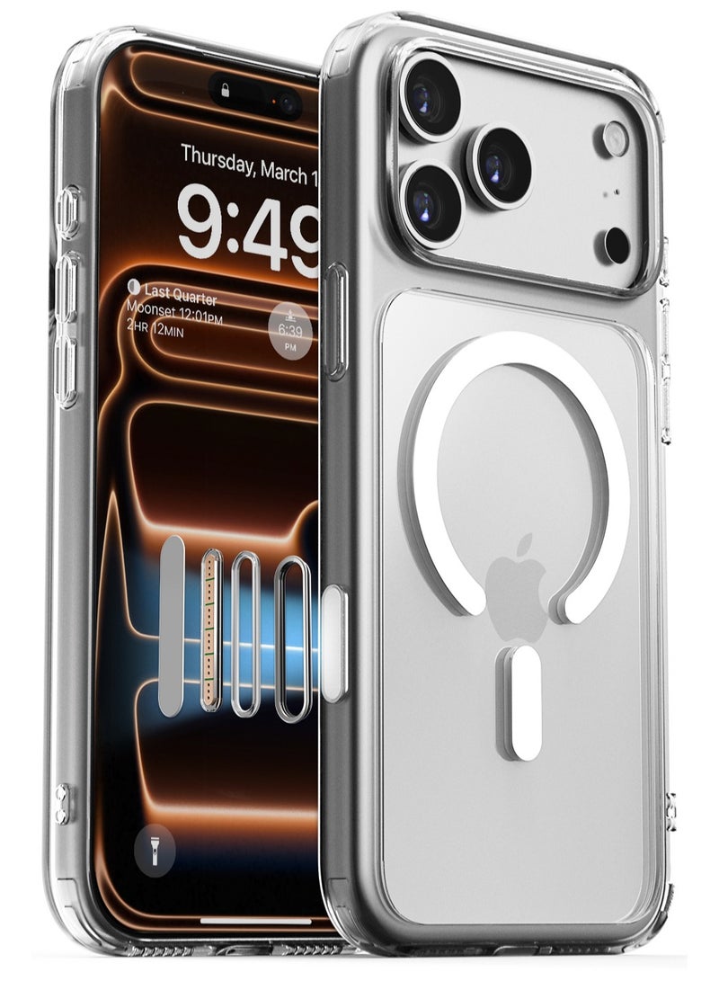 VRS Design Crystal Mixx iPhone 17 Pro MAX MagSafe Case Cover with [Capacitive Camera Control button] - Clear - Image 1
