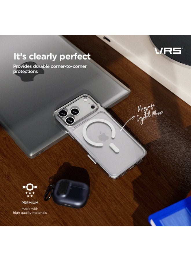VRS Design Crystal Mixx iPhone 17 Pro MAX MagSafe Case Cover with [Capacitive Camera Control button] - Clear - Image 3