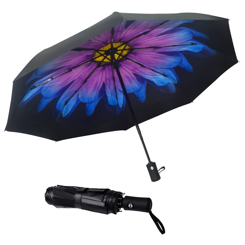 SY COMPACT Travel Umbrella Windproof Automatic Umbrellas Small Compact UV Sun Protection Factory Outlet Umbrella - Image 1