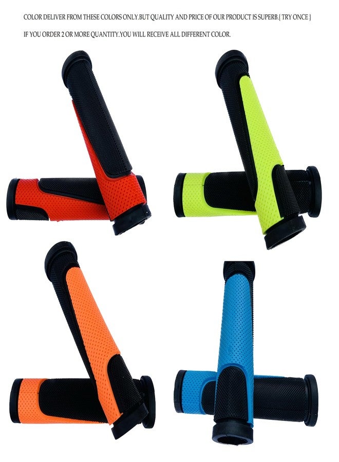 Ilsha® Cycle Handle Grip for 24-30 Inch Bicycle Dual Color Soft Rubber Non Toxic Anti-Slip MTB/City Bicycle Handle Grip Length 13cm - Image 2