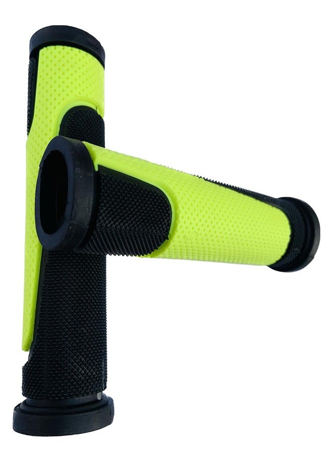 Ilsha® Cycle Handle Grip for 24-30 Inch Bicycle Dual Color Soft Rubber Non Toxic Anti-Slip MTB/City Bicycle Handle Grip Length 13cm - Image 1
