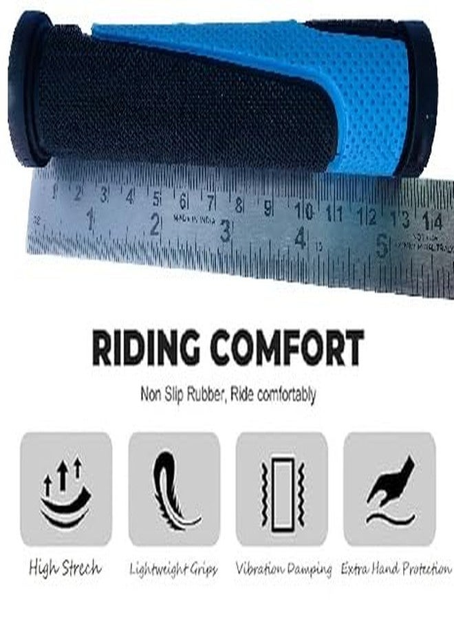 Ilsha® Cycle Handle Grip for 24-30 Inch Bicycle Dual Color Soft Rubber Non Toxic Anti-Slip MTB/City Bicycle Handle Grip Length 13cm - Image 4