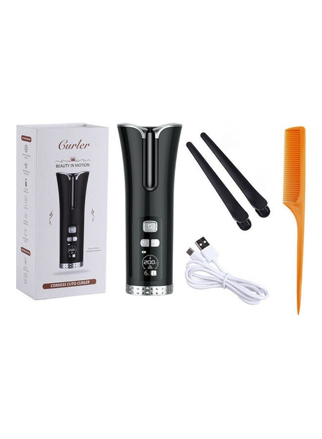 NIBEMINENT Automatic Hair Curler Set Black/Silver - Image 1