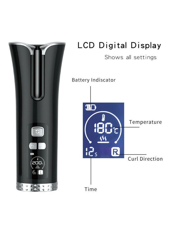 NIBEMINENT Automatic Hair Curler Set Black/Silver - Image 3