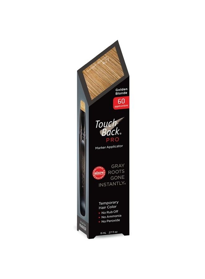 TouchBack PRO Gray Root Touch Up Marker Applicator - Real Hair Color Golden Blonde - Image 1