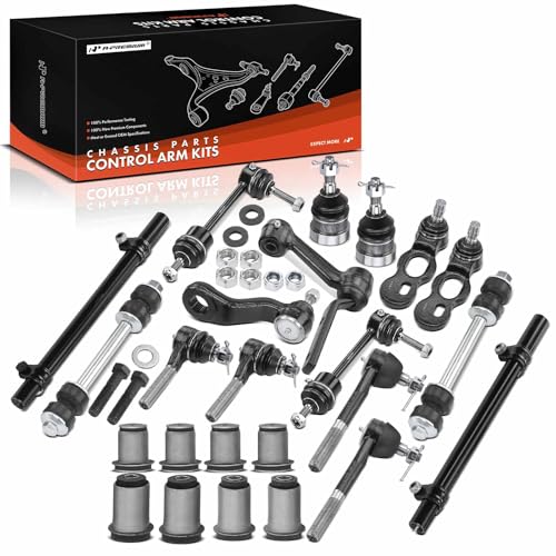 A-Premium Set of 20, Front Upper Lower Control Arm Buhsing, Sway Bar Link, Ball Joint, Inner Outer Tie Rod End, Compatible with Ford & Lincoln & Mercury - 95-97- Crown Victoria Town Car Grand Marquis - Image 1