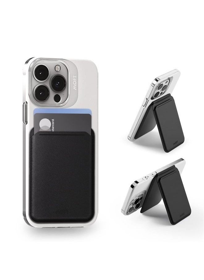 MOFT - MagSafe Compatible Wallet Quick Access for iPhone 14 /iPhone 13/ iPhone12 series Open ID Window Convenient Card Use and Sturdy Stand with Steel Hinge Flash Wallet Phone Stand - Image 1