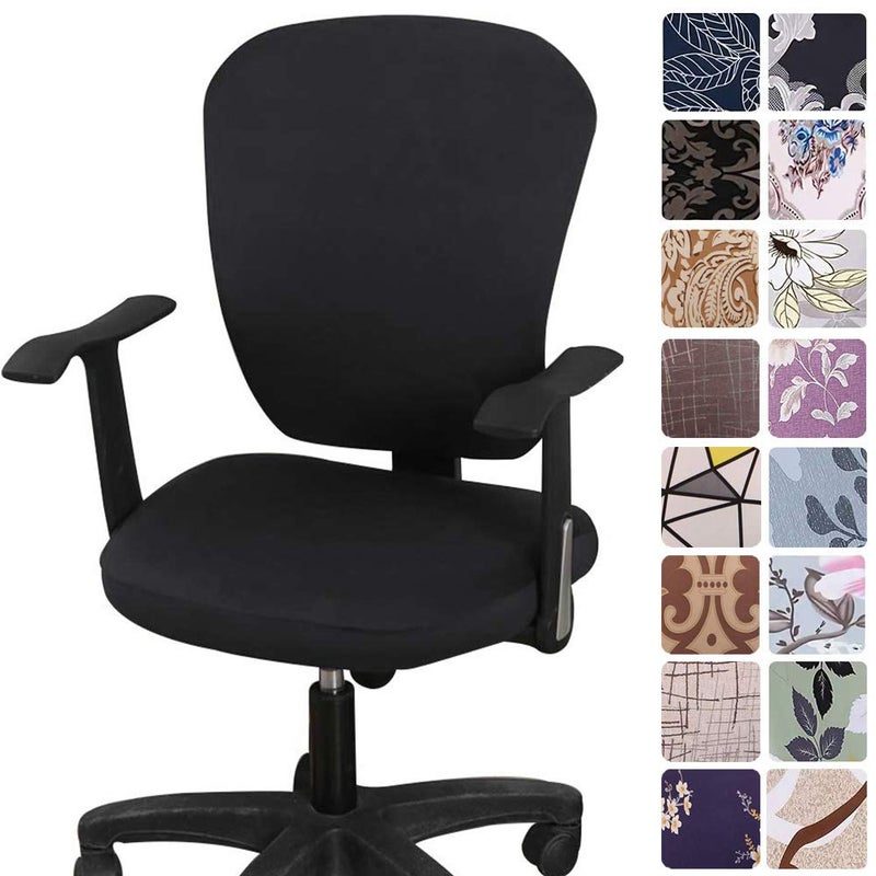 Melaluxe Melaluxe Computer Office Chair Covers - Protective & Stretchable Universal Chair Cover Stretch Rotating Chair Slipcover  - Image 1
