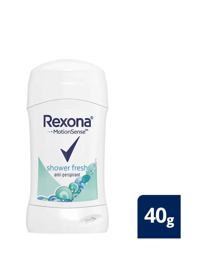 Rexona Pack Of 3 Rexona Shower Fresh 48h Deodorant Stick 40g  - Image 2
