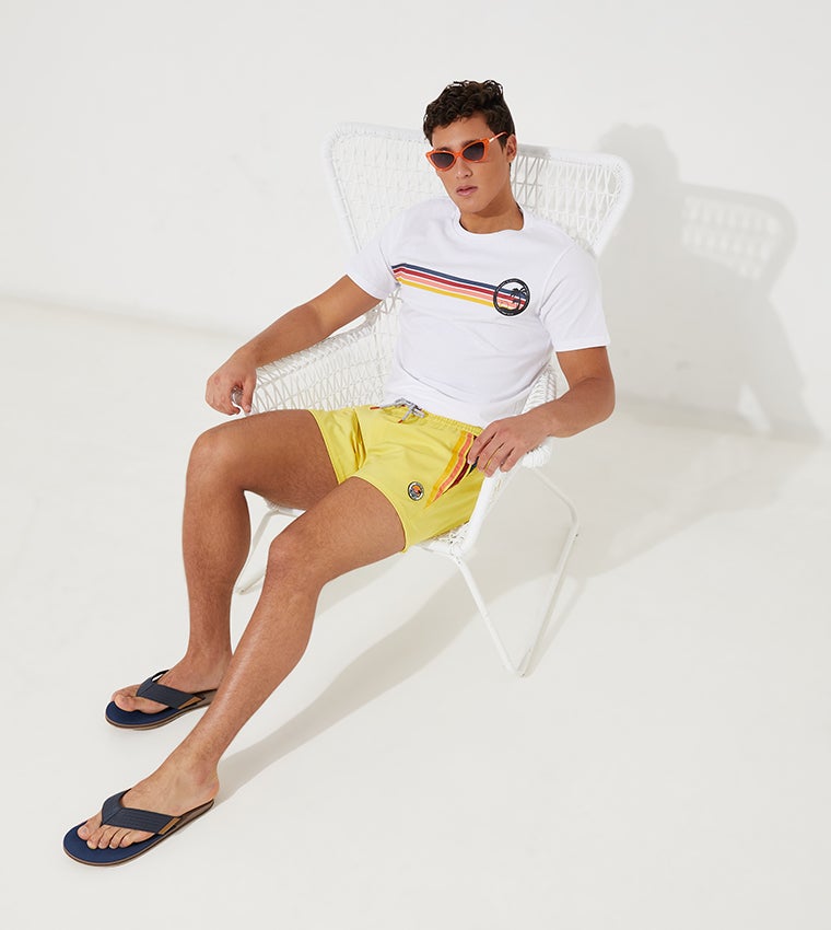 Havaianas Yellow New Stripes Boardshorts - Image 4