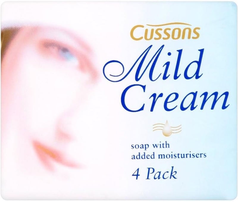 Cussons Mild Cream Soap Bar Original 4x90g Pack of 6