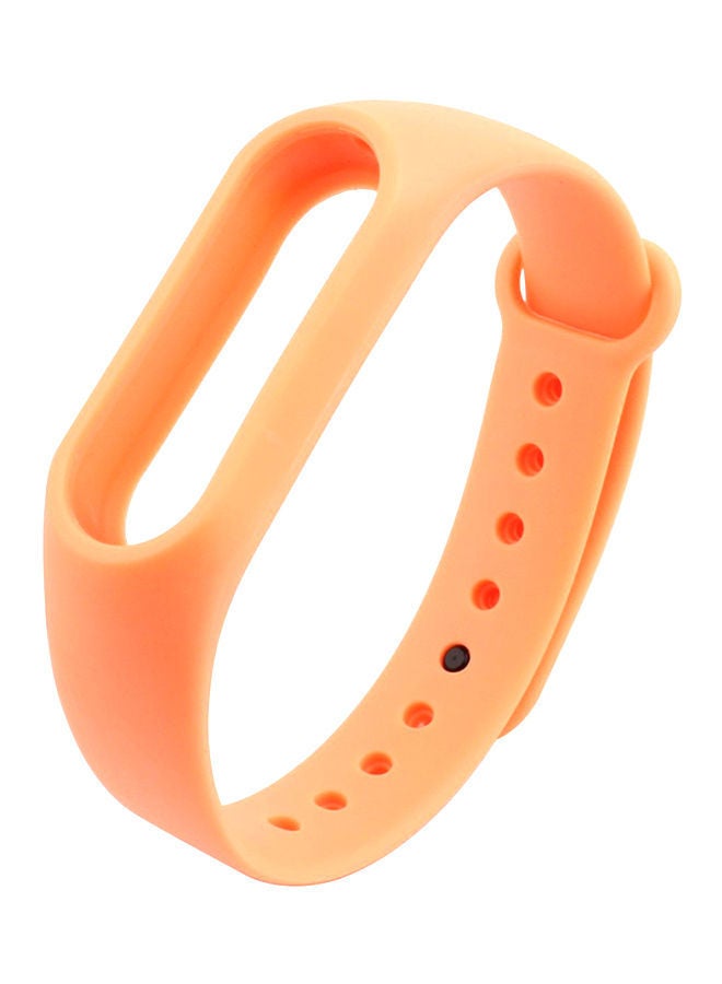 NIBEMINENT Silicone Wrist Strap Bracelet Replacement Watchband For Xiaomi Mi Band 2 Orange 
