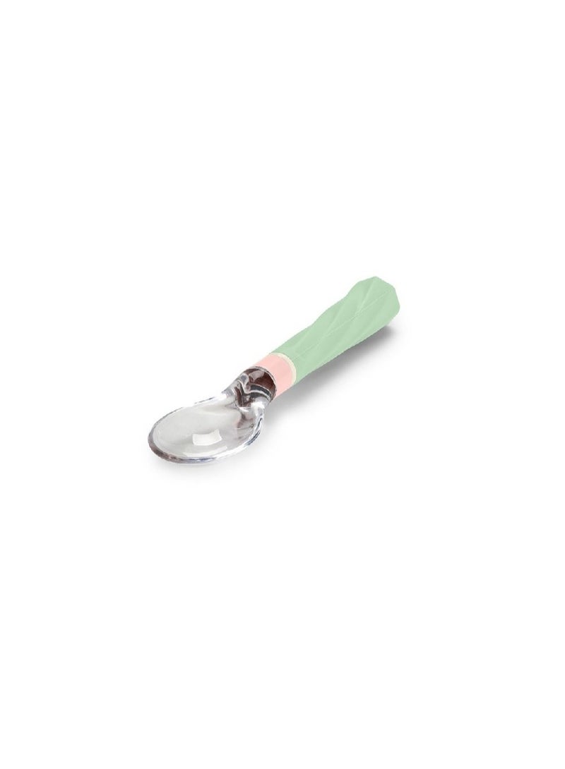 joie Joie Swirl Ice Cream Spoons – Set of Green Reusable Spoons, Fun & Durable Cutlery for Ice Cream and Desserts  - Image 1