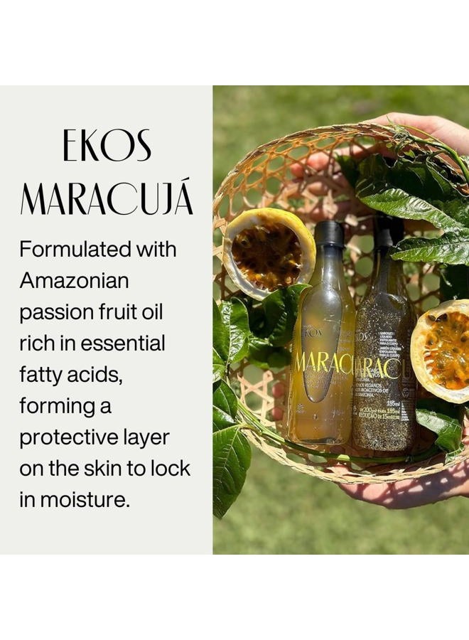natura - Ekos Maracujá Triple Phase Shower Oil - Calming In-Shower or Bath Oil - Scented - Skin Moisturizer - Vegan Skin Care - Brazilian Beauty Secrets - Self Care - 6.7 fl oz (200ml) - Image 5