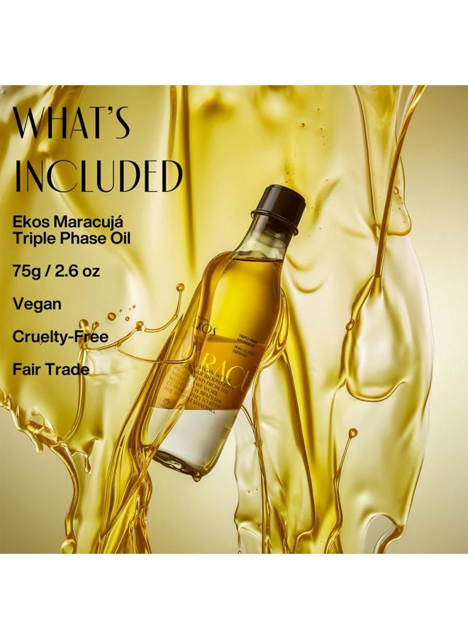 natura - Ekos Maracujá Triple Phase Shower Oil - Calming In-Shower or Bath Oil - Scented - Skin Moisturizer - Vegan Skin Care - Brazilian Beauty Secrets - Self Care - 6.7 fl oz (200ml) - Image 4
