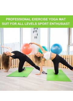 Plan A 5mm Thick Non-Slip Rubber Mat Ideal for Home Workouts and Gyms, Eco-Friendly EVA Yoga Mat for Yoga, Pilates, Fitness with Carrying Strap  - Image 5