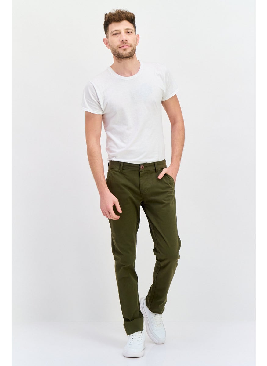 Men Modern Fit Solid Chino Pants, Olive - pzsku/Z035EABFE64AD9194E7A1Z/45/_/1737642459/79051b07-d04e-4ada-9a1c-e864377c3148