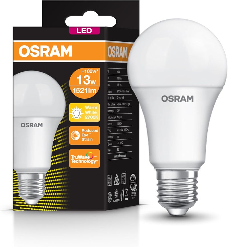 OSRAM LED VALUE CLASSIC A 13W WARM LIGHT - Image 3