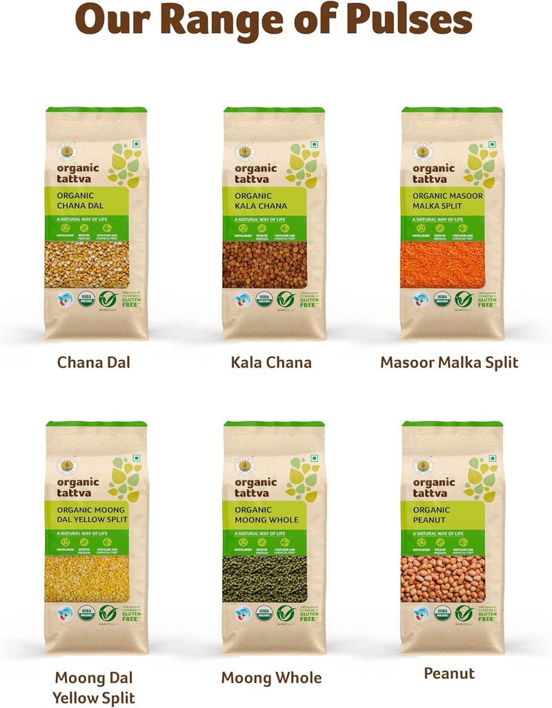 Organic Tattva فاصوليا أورغانيك تاتفا أوراد دال البيضاء المنقسمة، 500 جرام - Image 5