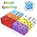 Noamus 12 Pack Large Foam Dice 2 Inch Colorful Cubes with Number Dots 6 Sides Big Square Pocket Game Dice for Classroom Math Teaching Kids Boys Girls Party Supplies Toy Gift Prize - Image 4