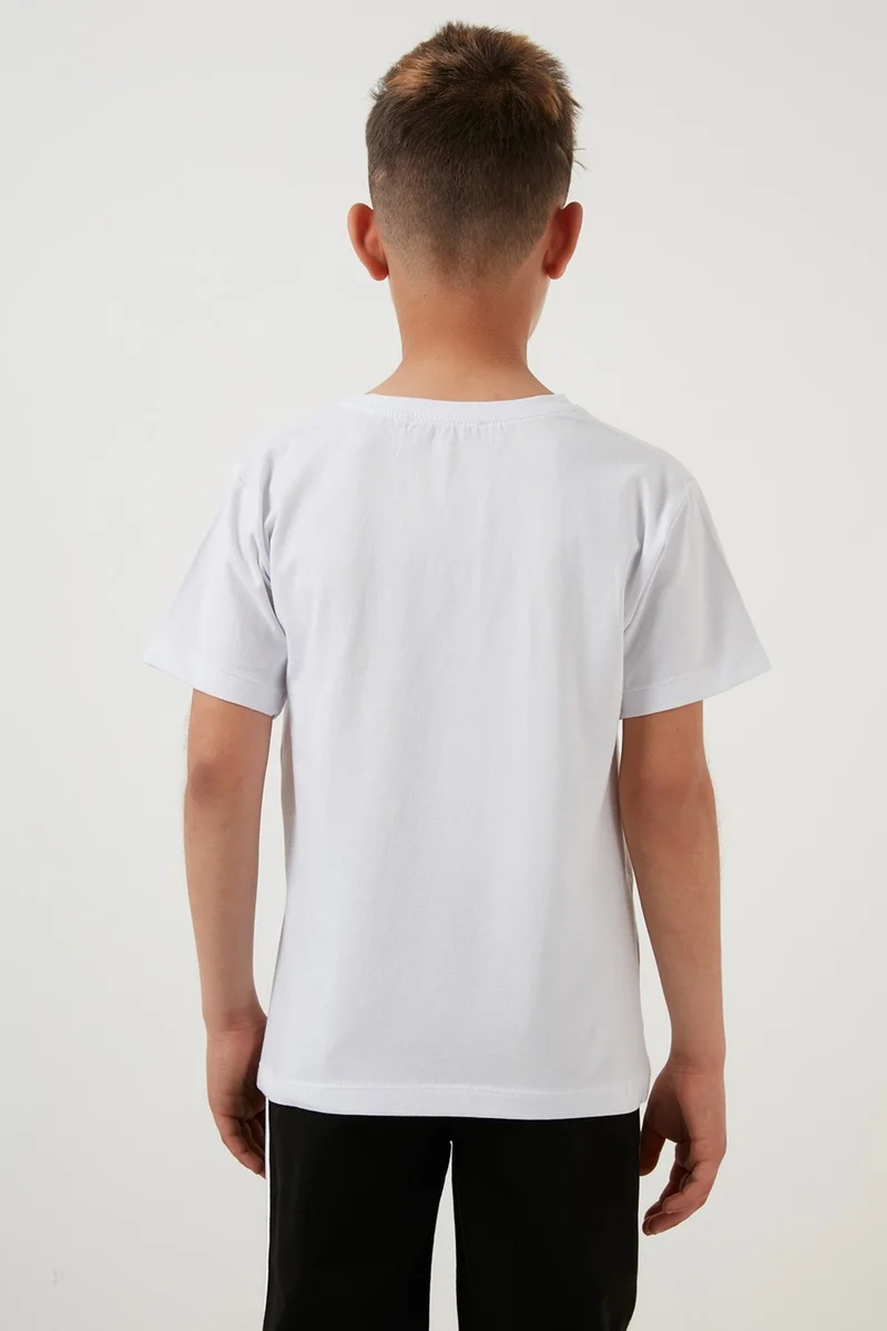Lela Printed Crew Neck Cotton T Shirt Boy T Shirt 6211015