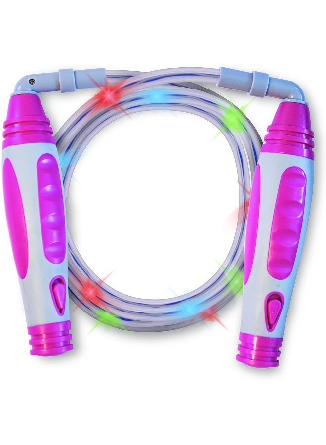 Geospace Sparkler LED Jump Rope with Kinetic-Powered Lights (Assorted Colours) - Image 5