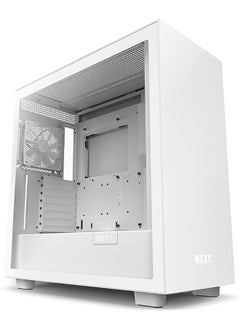 NZXT H7 - CM-H71BW-01 - ATX Mid Tower PC Gaming Case - Front I/O USB Type-C Port - Quick-Release Tempered Glass Side Panel - White  - Image 1