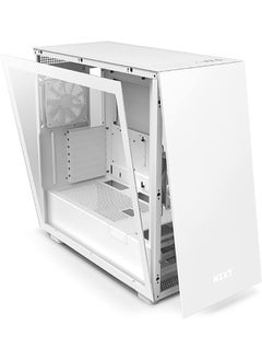 NZXT H7 - CM-H71BW-01 - ATX Mid Tower PC Gaming Case - Front I/O USB Type-C Port - Quick-Release Tempered Glass Side Panel - White  - Image 3