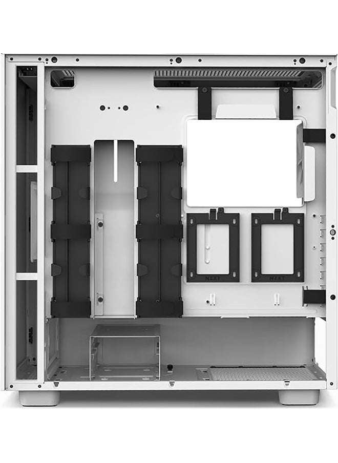 NZXT - H7 - CM-H71BW-01 - ATX Mid Tower PC Gaming Case - Front I/O USB Type-C Port - Quick-Release Tempered Glass Side Panel - White - Image 1