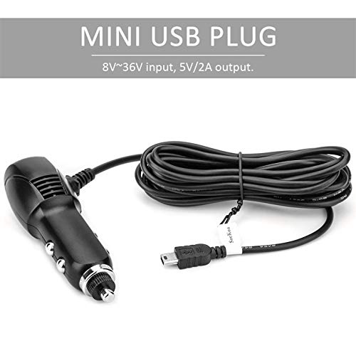 SoeKoa Dash Cam Charger Mini USB, Car Charger with USB Port Compatible with APEMAN, Rexing, Byakov, AKASO, Crosstour, Trekpow, Pruveeo, OldShark, Garmin and Most Other Dash Cam, Android Devices. (11.5FT) - Image 5