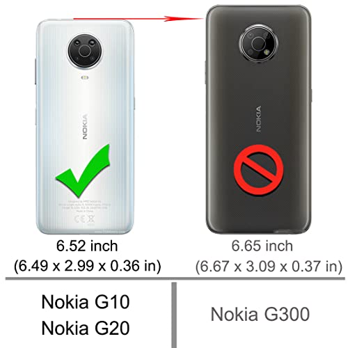 Osophter for Nokia G10 Case,Nokia G20 Case with 2pcs Screen Protector Shock-Absorption Flexible TPU Rubber Protective Cell Phone Cover(Navy Blue) - Image 2