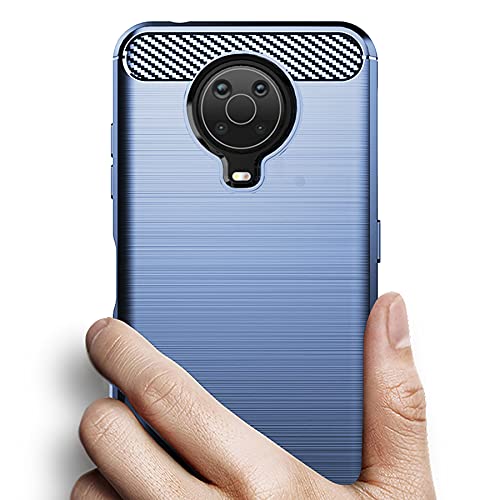 Osophter for Nokia G10 Case,Nokia G20 Case with 2pcs Screen Protector Shock-Absorption Flexible TPU Rubber Protective Cell Phone Cover(Navy Blue) - Image 3