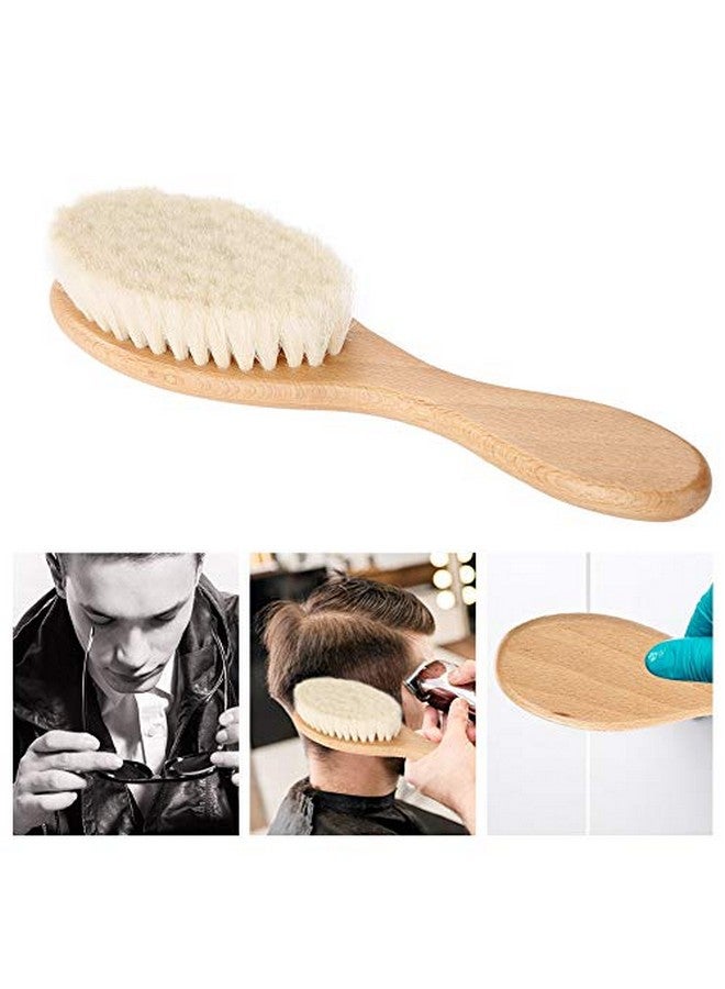 AYNEFY Wooden Hair Cleaning Brushhair Brush Soft Goat Hair Oil Head Brush Hairbrushhair Styling Carving Cleaning Brush For Men Women - Image 3