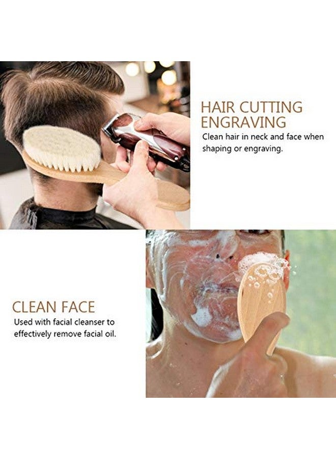AYNEFY Wooden Hair Cleaning Brushhair Brush Soft Goat Hair Oil Head Brush Hairbrushhair Styling Carving Cleaning Brush For Men Women - Image 4
