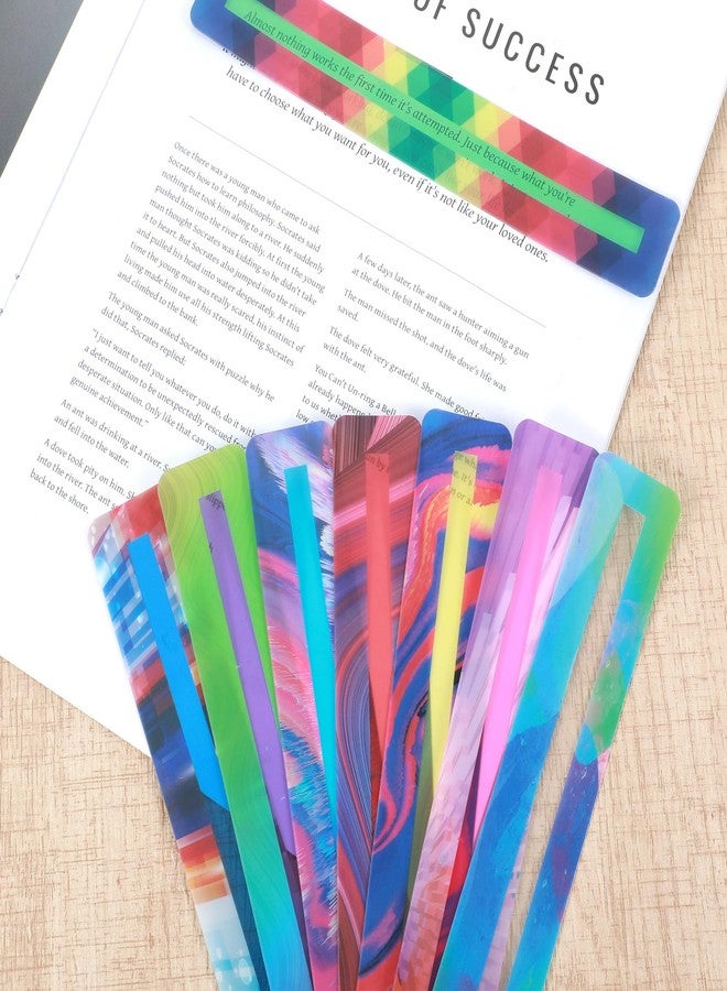 Ymapinc 8Pcs Guided Reading Strips,Reading Trackers for Kids Dyslexia Tools Bookmarks Line Readers for Students Highlighter Trackers Teacher Education Supplies - Image 4