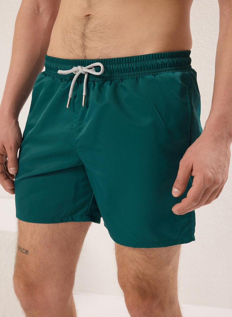trendyol Emerald Green Regular Standard Swim Shorts - Image 5