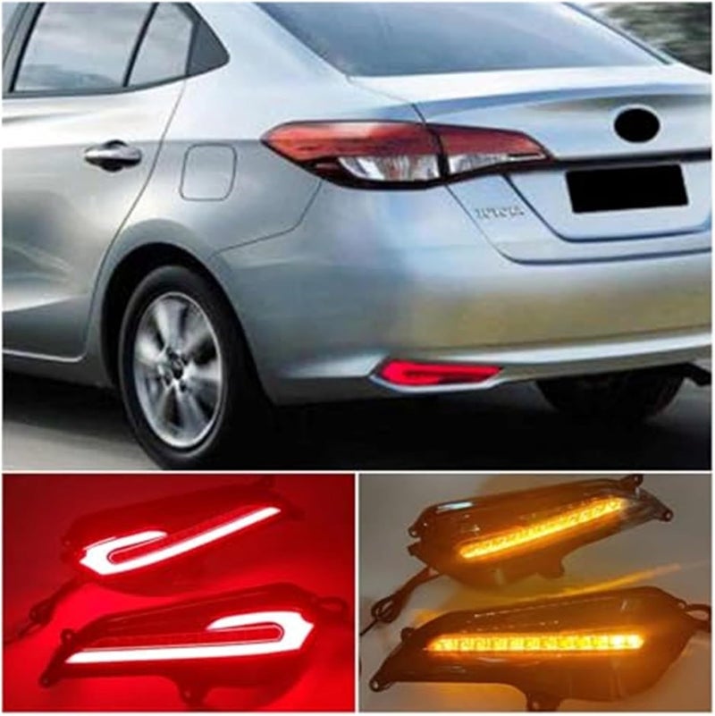 DEMULAX 2PCS Auto Reflector Taillight for Toyota Yaris - Image 5