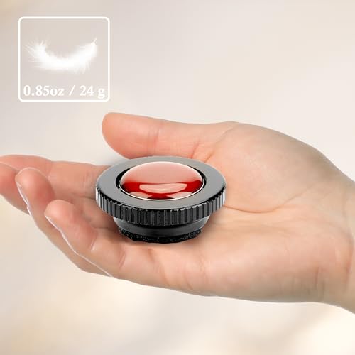 Acouto Quick Release Plate Mini Aluminium Alloy Camera Round Quick Release Plate Head 1/4 inch Screw for Compact Action Tripod Mounts Clamps Red Replacement - Image 2