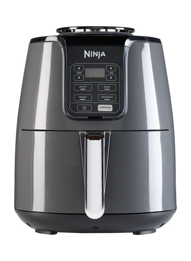 Ninja Air Fryer, 3.8L, 4-In-1, Uses No Oil, Air Fry, Roast, Reheat, Dehydrate, Non-Stick, Dishwasher Safe Basket, Cooks 2-4 Portions, Digital 3.8 L 1550 W AF100ME Grey & Black - Image 1
