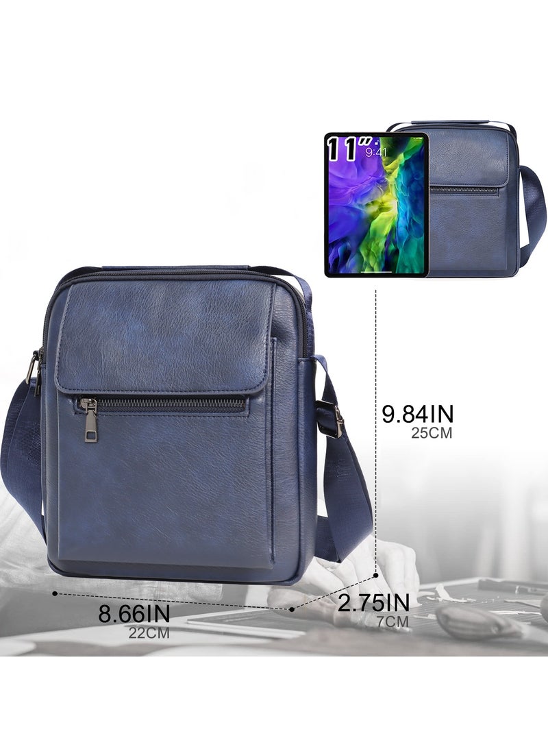 Aklsvion Aklsvion Crossbody Bag Men Shoulder Bag For Men Work Office Messenger Bag For Men Chest Bags Casual Daypack For Business Travel Cycling Blue  - Image 3