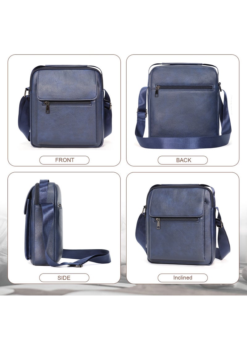 Aklsvion Aklsvion Crossbody Bag Men Shoulder Bag For Men Work Office Messenger Bag For Men Chest Bags Casual Daypack For Business Travel Cycling Blue  - Image 4
