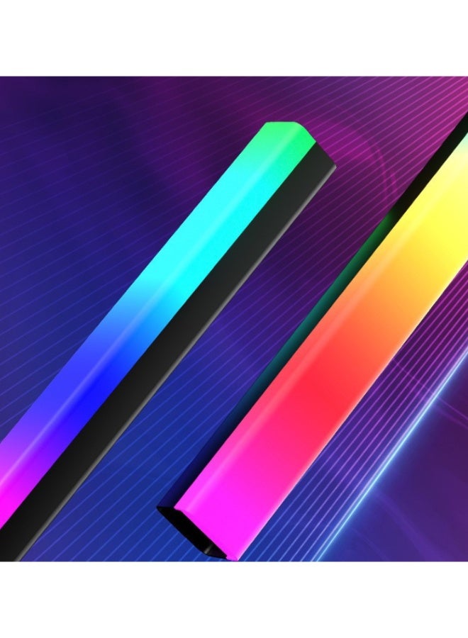الصوت منشط RGB LED ضوء بار، الموسيقى مزامنة لون تغيير مصباح المزاج المحيط، عمودي وأفقي يمكن وضع غرفة الألعاب الخلفية، ضوء ديكور مدعوم بواسطة USB للتلفزيون والمكتب وغرفة النوم والديكور الحفلة - Image 4