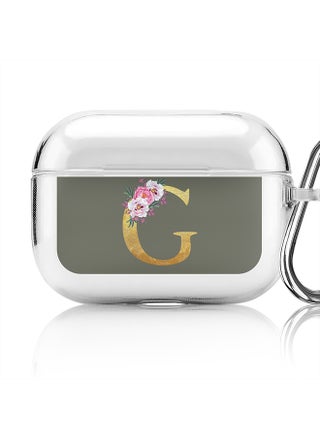 Classic Clear printed Case for Apple AirPods Pro 2nd Generation Thin Transparent Cover - Custom Monogram Initial Letter Floral Pattern Alphabet - G (Olive Green ) - pzsku/Z035F7066894AA9C2A5C9Z/45/_/1697116361/d16b5b0c-eddc-457c-ba52-dd6167a8f1b2