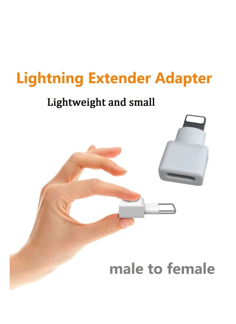 SYOSI - "Lightning Extender Adapter, 3Pack Apple MFI Certified Phone Charger Extension Cable, Male to Female Dock Extender Compatible with iPhone, iPad, iPod Transfer Audio Video Data Charging " - Image 1