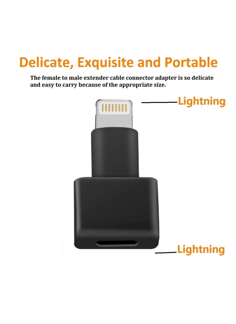 SYOSI - "Lightning Extender Adapter, 3Pack Apple MFI Certified Phone Charger Extension Cable, Male to Female Dock Extender Compatible with iPhone, iPad, iPod Transfer Audio Video Data Charging " - Image 1