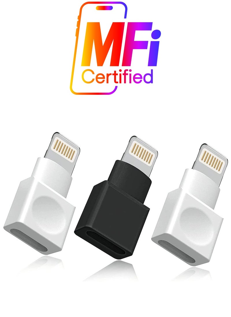 SYOSI - "Lightning Extender Adapter, 3Pack Apple MFI Certified Phone Charger Extension Cable, Male to Female Dock Extender Compatible with iPhone, iPad, iPod Transfer Audio Video Data Charging " - Image 1