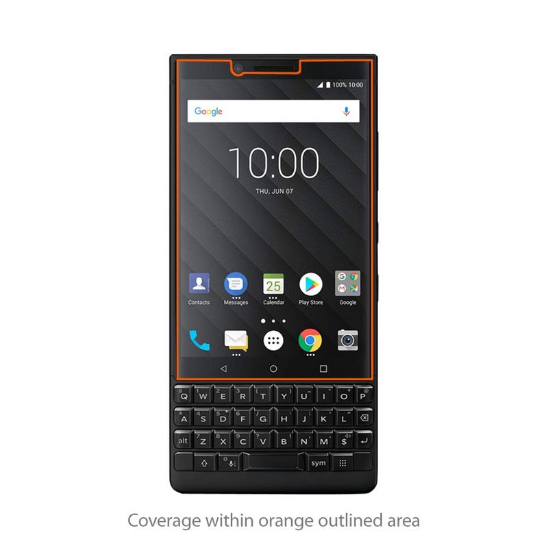 BoxWave Screen Protector Compatible with BlackBerry Key2 - ClearTouch Anti-Glare (2-Pack), Anti-Fingerprint Matte Film Skin for BlackBerry Key2 - Image 2