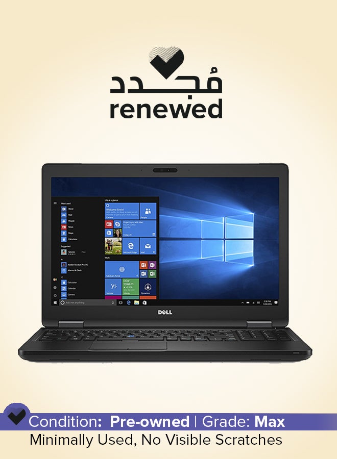 DELL Renewed - Latitude 5580 Laptop With 15.6-Inch Display,Intel Core i7 Processor/7th Gen/Dual Core/16GB RAM/256GB SSD/Intel HD Graphics 620/Windows 10 Pro English/Arabic black - Image 1